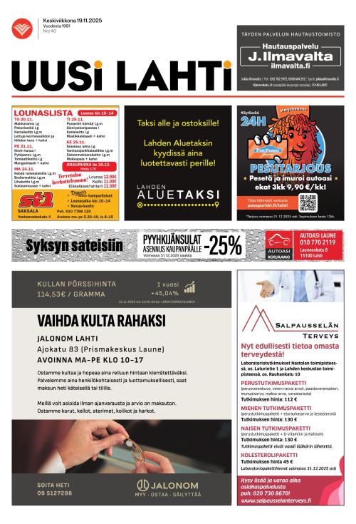 Uusi Lahti 19.11.2025