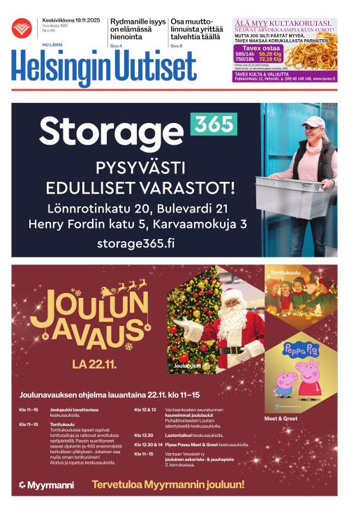 Helsingin Uutiset (Länsi) & Munkin Seutu 19.11.2025