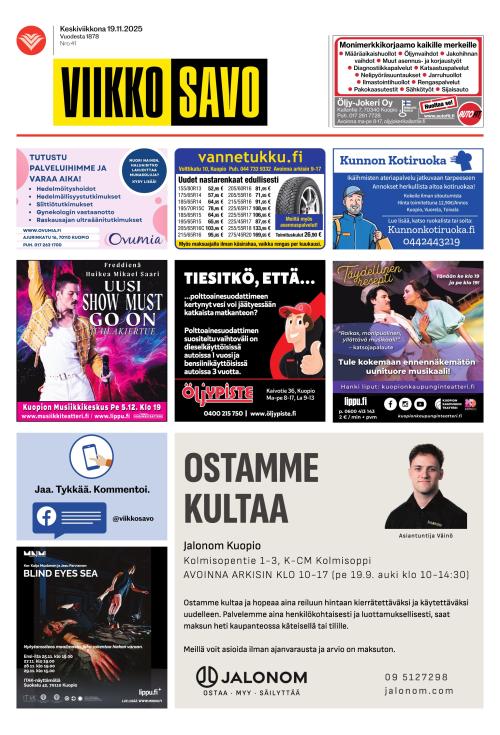 Viikkosavo 19.11.2025