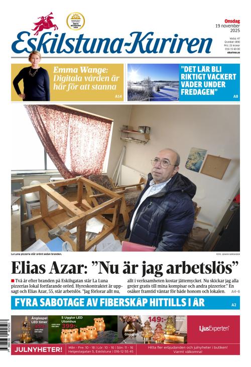Eskilstuna-Kuriren 19.11.2025