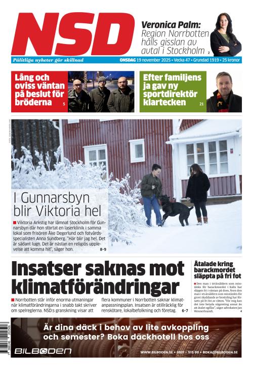 Norrländska Socialdemokraten 19.11.2025