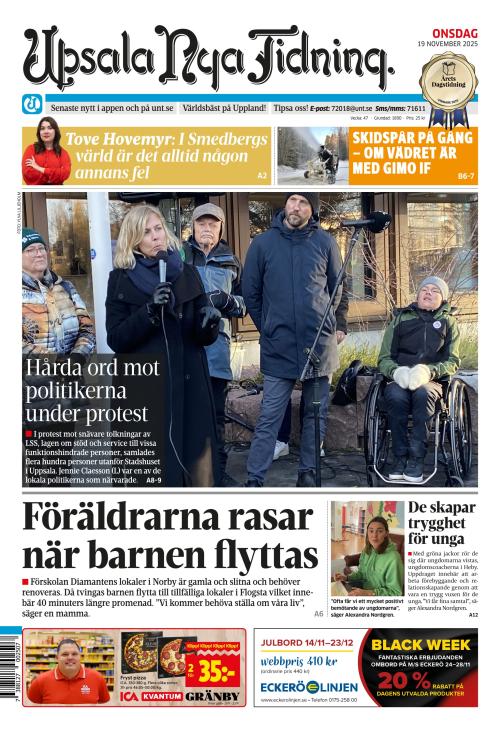 Upsala Nya Tidning 19.11.2025