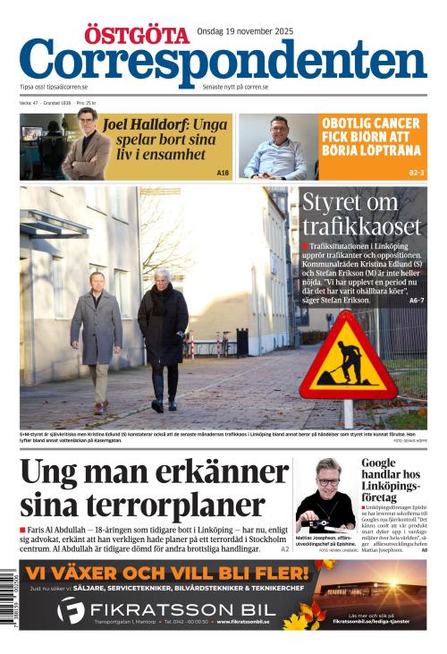 Östgöta Correspondenten 19.11.2025