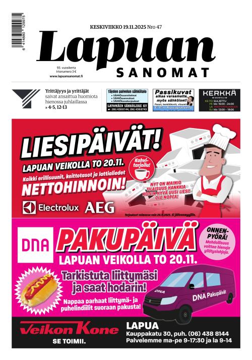 Lapuan Sanomat 19.11.2025