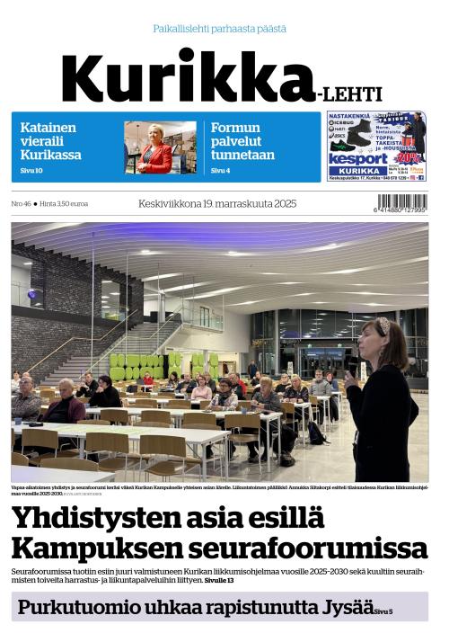 Kurikka-lehti 19.11.2025