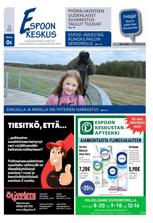 Espoon keskus -lehti 20.11.2025