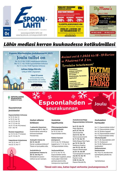 Espoonlahti-lehti 20.11.2025