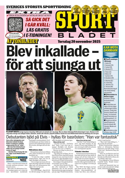 Aftonbladet Sportbladet 20.11.2025