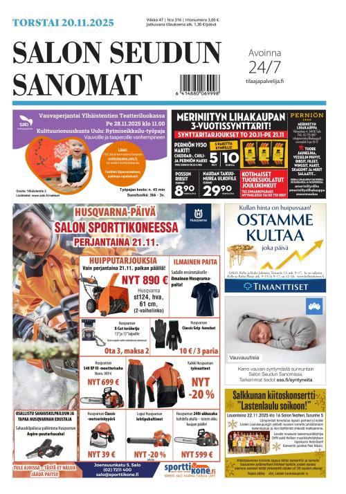Salon Seudun Sanomat 20.11.2025