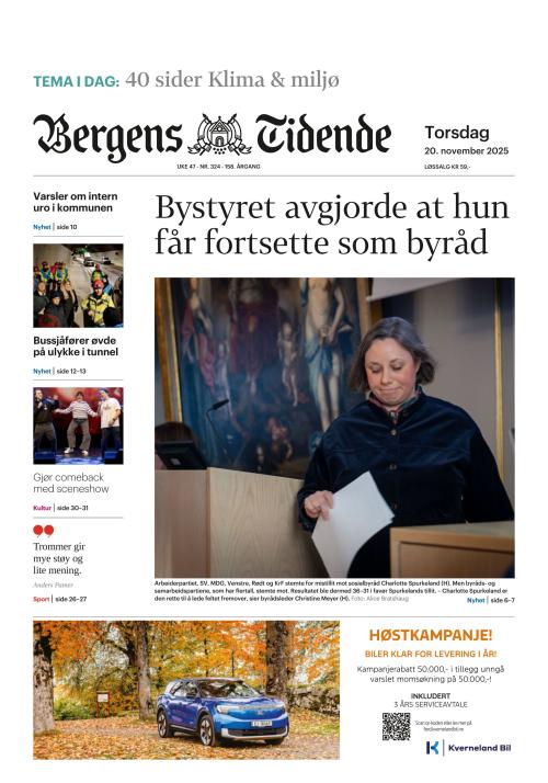 Bergens Tidende (NO) 20.11.2025