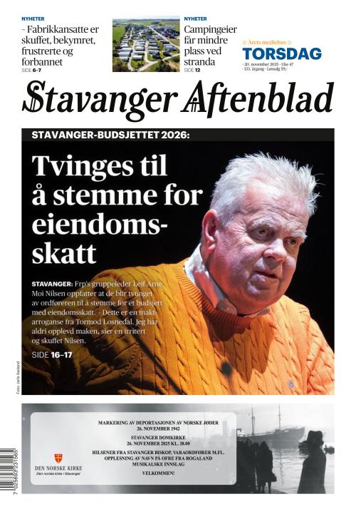 Stavanger Aftenblad (NO) 20.11.2025