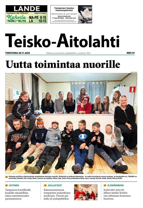 Teisko-Aitolahti 20.11.2025