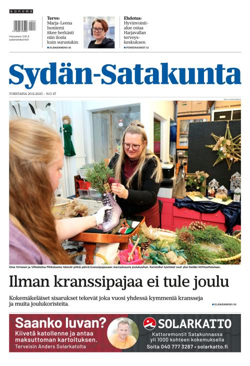 Sydän-Satakunta ja Jokilaakso 20.11.2025