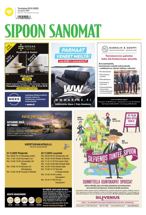 Sipoon Sanomat 20.11.2025
