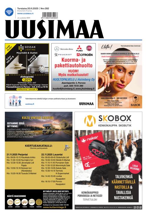 Uusimaa 20.11.2025