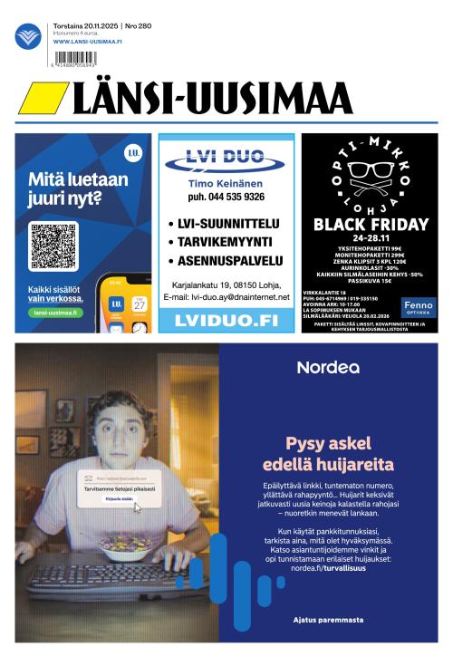 Länsi-Uusimaa 20.11.2025