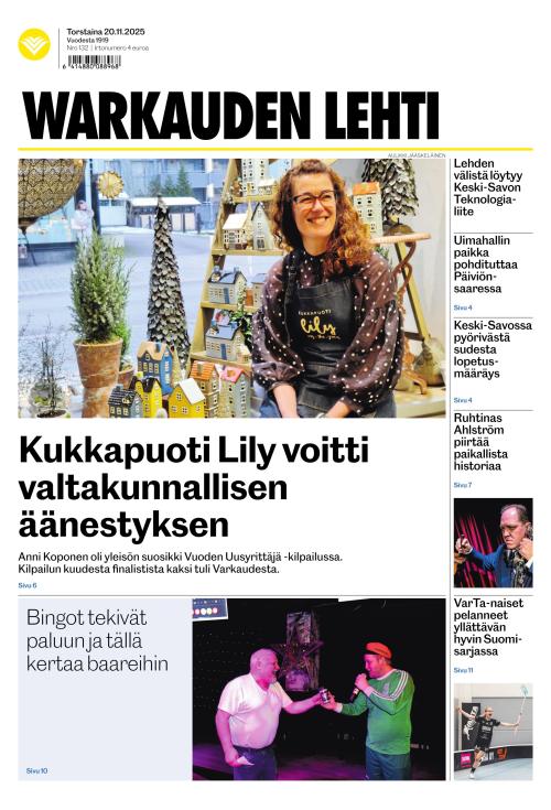 Warkauden Lehti 20.11.2025
