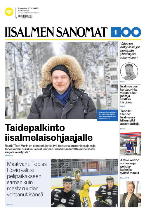 Iisalmen Sanomat 20.11.2025