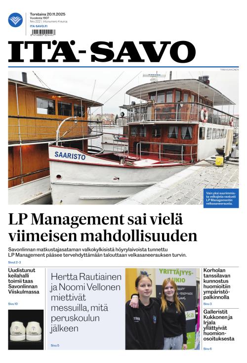 Itä-Savo 20.11.2025