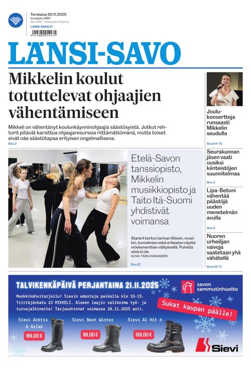 Länsi-Savo 20.11.2025