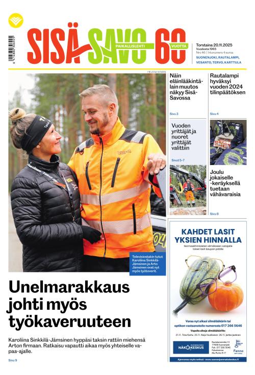 Paikallislehti Sisä-Savo 20.11.2025