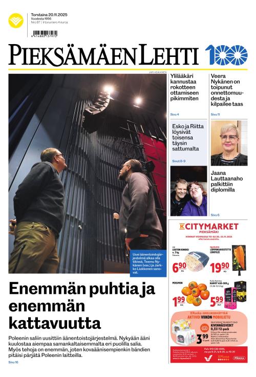 Pieksämäen lehti 20.11.2025