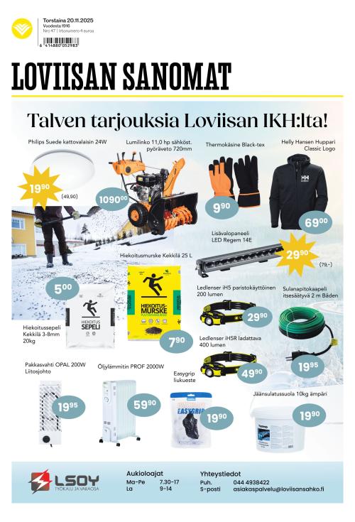 Loviisan Sanomat 20.11.2025