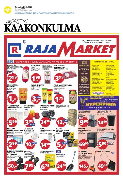 Kaakonkulma 20.11.2025