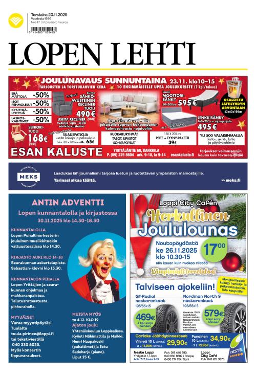 Lopen Lehti 20.11.2025