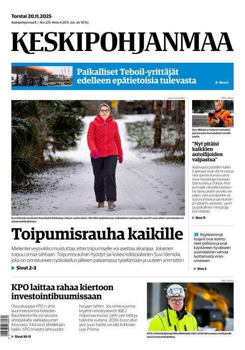 Keskipohjanmaa 20.11.2025