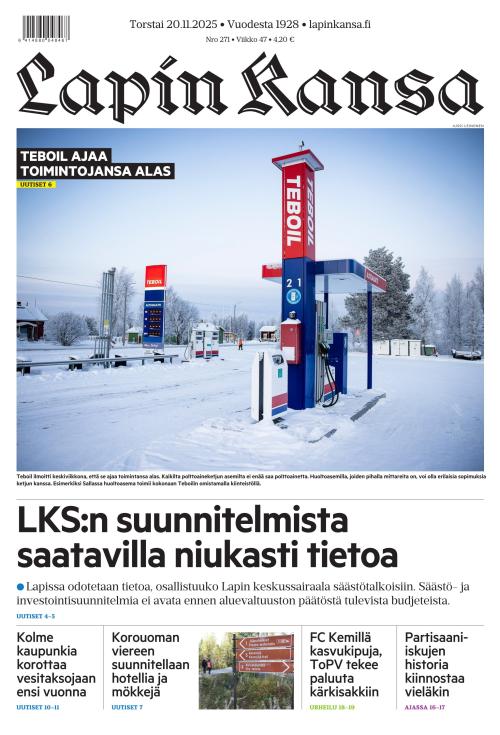 Lapin Kansa 20.11.2025