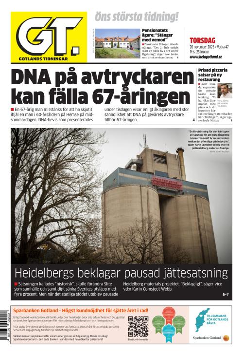 Gotlands Tidningar 20.11.2025