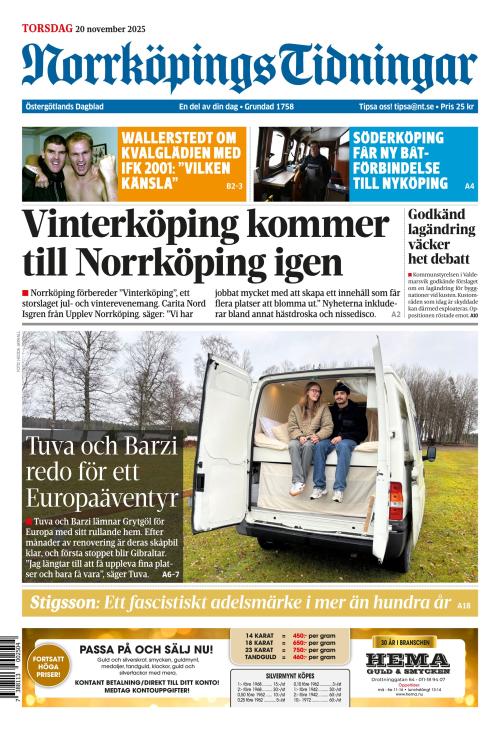 Norrköpings Tidningar 20.11.2025
