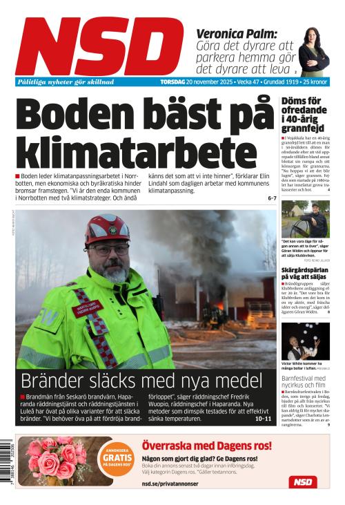 Norrländska Socialdemokraten 20.11.2025