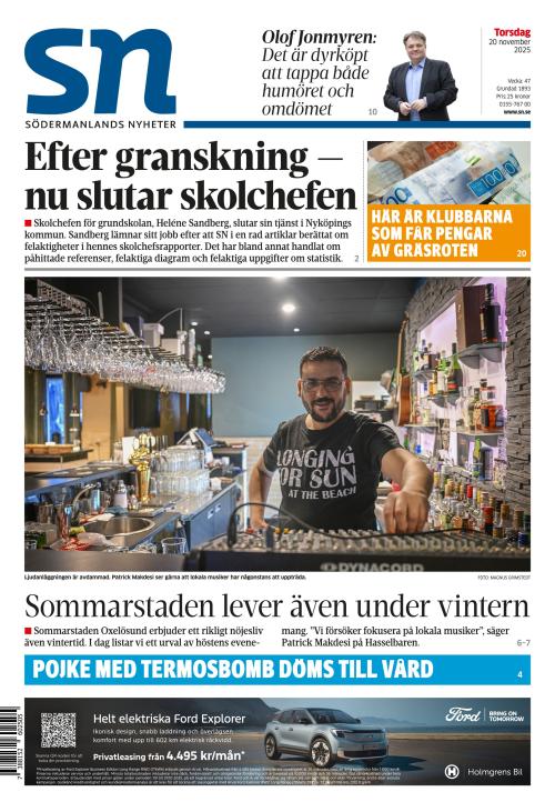 Södermanlands Nyheter 20.11.2025