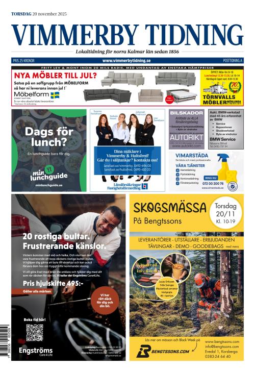 Vimmerby Tidning / Kinda-Posten 20.11.2025
