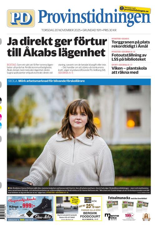Provinstidningen Dalsland 20.11.2025
