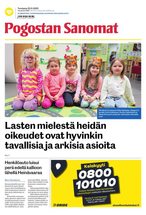 Pogostan Sanomat 20.11.2025