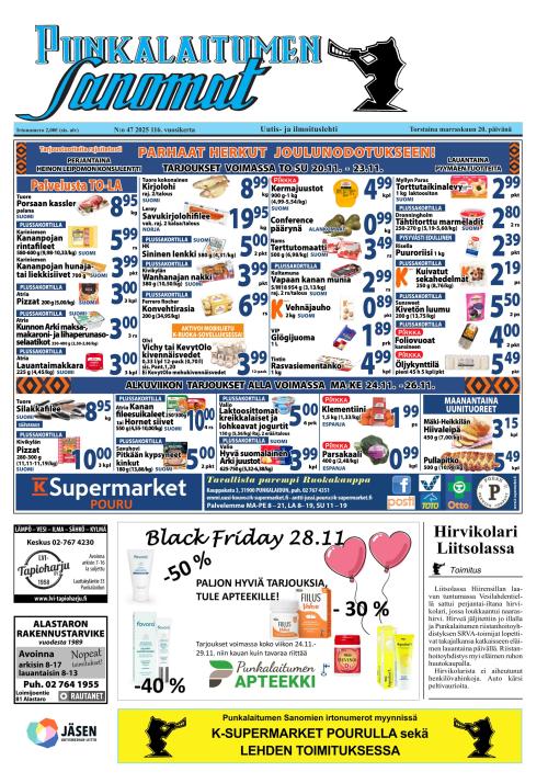 Punkalaitumen Sanomat 20.11.2025