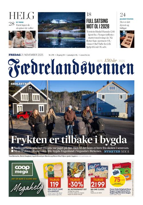 Fædrelandsvennen (NO) 21.11.2025