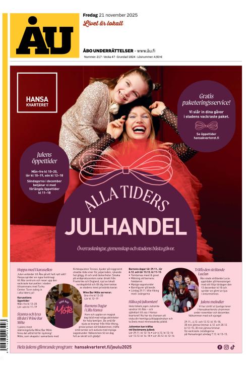 Åbo Underrättelser 21.11.2025