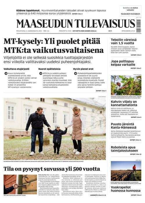 Maaseudun Tulevaisuus 21.11.2025