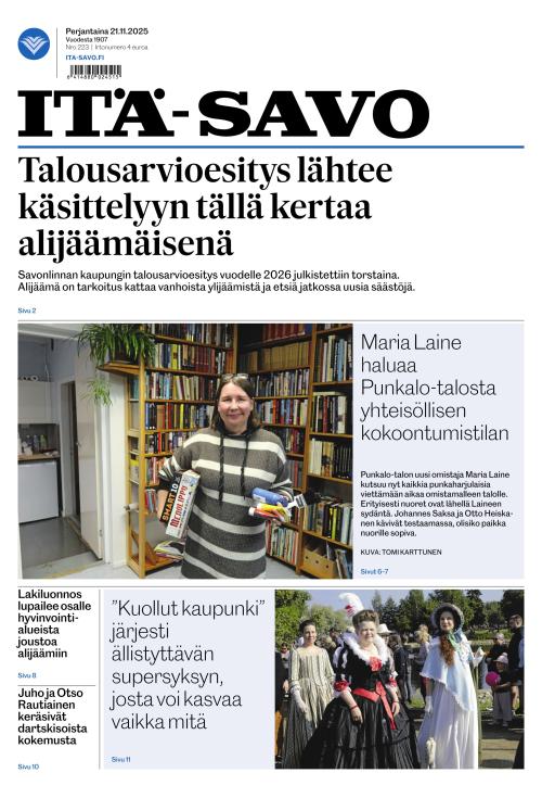 Itä-Savo 21.11.2025