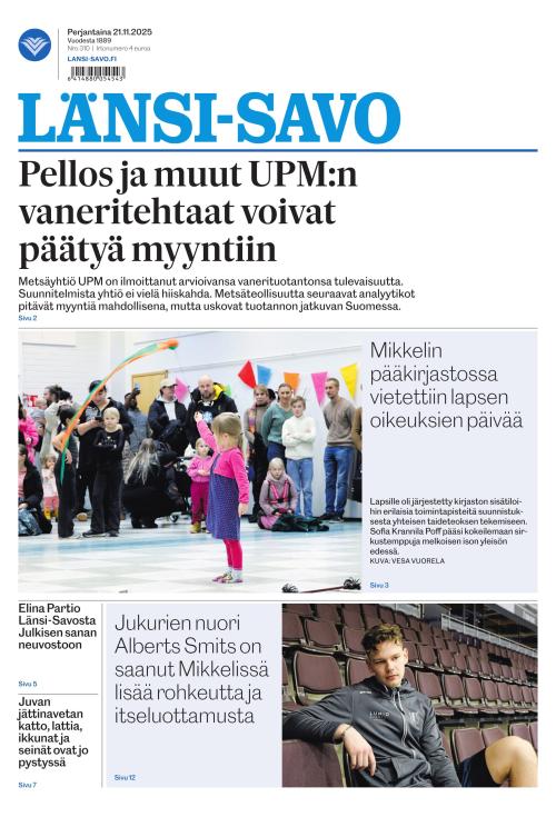 Länsi-Savo 21.11.2025