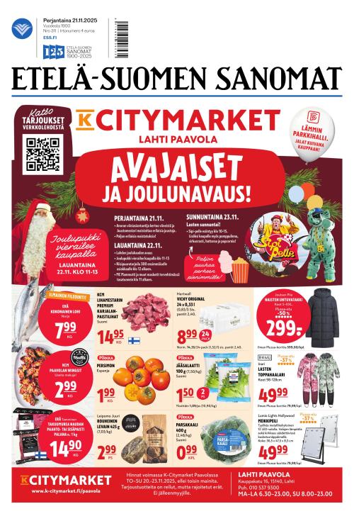 Etelä-Suomen Sanomat 21.11.2025