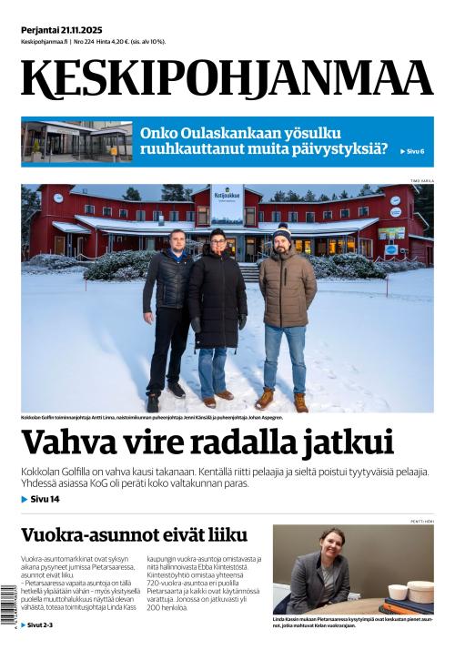 Keskipohjanmaa 21.11.2025