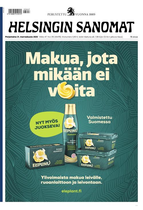 Helsingin Sanomat 21.11.2025