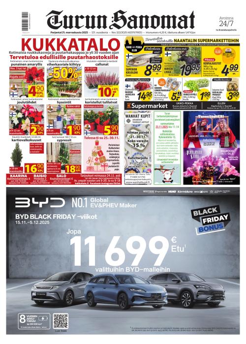 Turun Sanomat 21.11.2025