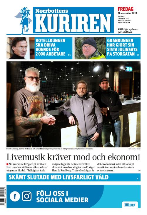 Norrbottens-kuriren 21.11.2025