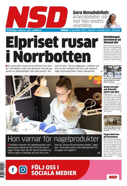 Norrländska Socialdemokraten 21.11.2025